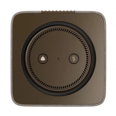 Яндекс Станция Макс с Алисой, с Zigbee, бежевый, вид сзади