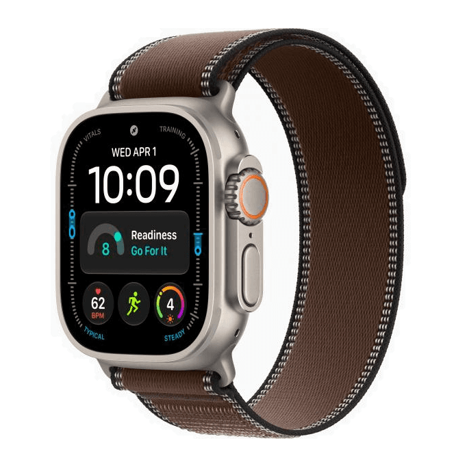 Apple Watch Ultra 4 Natural, Dark Umber - Trail Loop