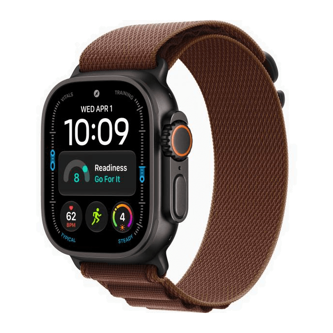 Apple Watch Ultra 4 Black, Burgundy - Alpine Loop