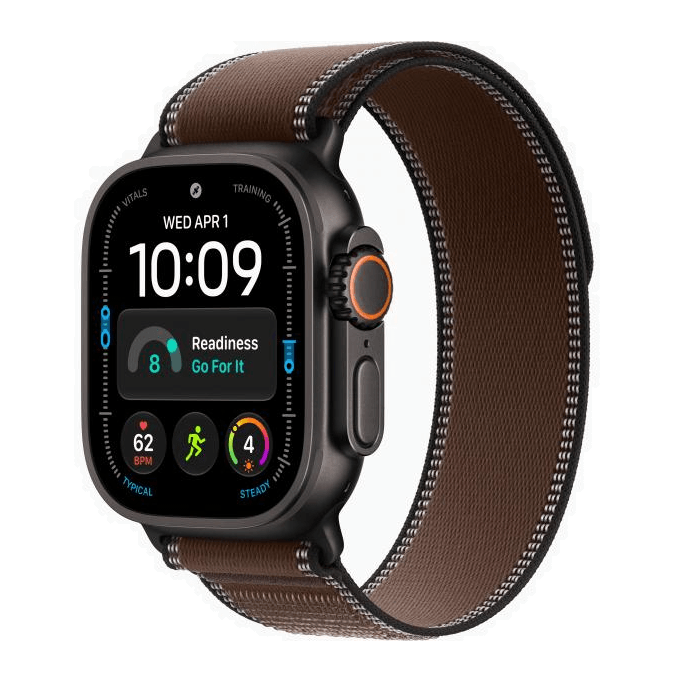 Apple Watch Ultra 4 Black, Dark Umber - Trail Loop