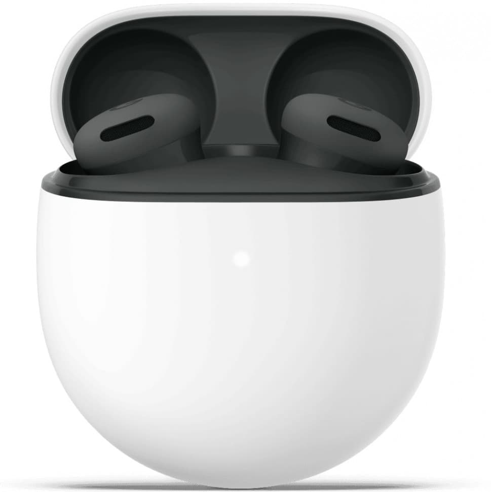 Google Pixel Buds 2A, ANC, Hazel, Google Pixel Buds 2A, ANC, Hazel, открытый зарядный футляр