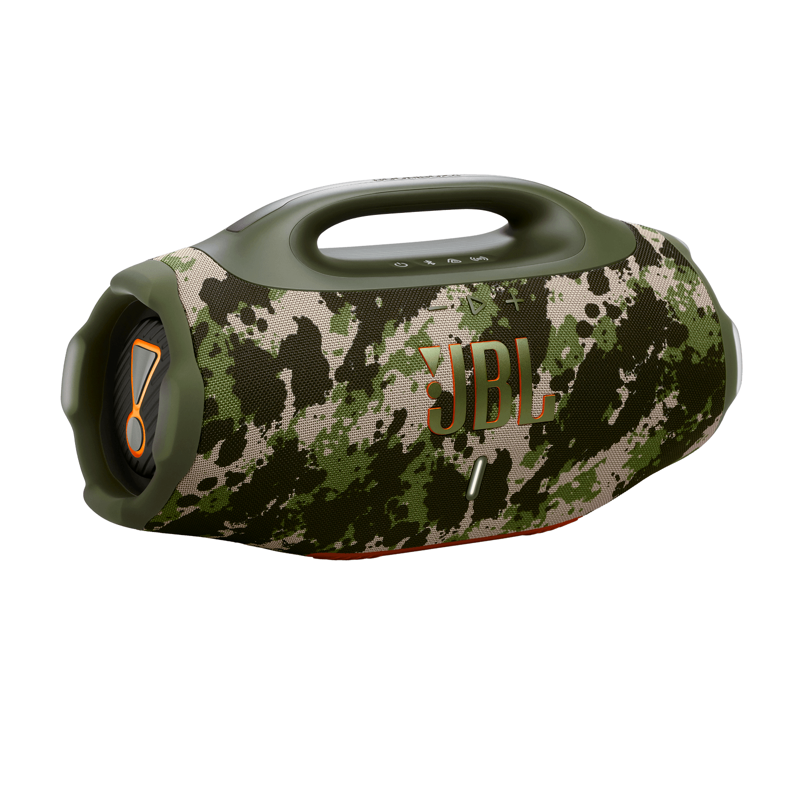 JBL Boombox 4, камуфляж, JBL Boombox 4, камуфляж, колонка в три четверти