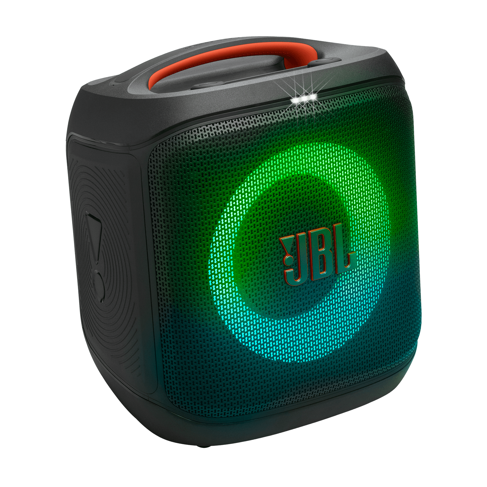 JBL Partybox Encore Essential 2, 100 Вт, черный, колонка в три четверти