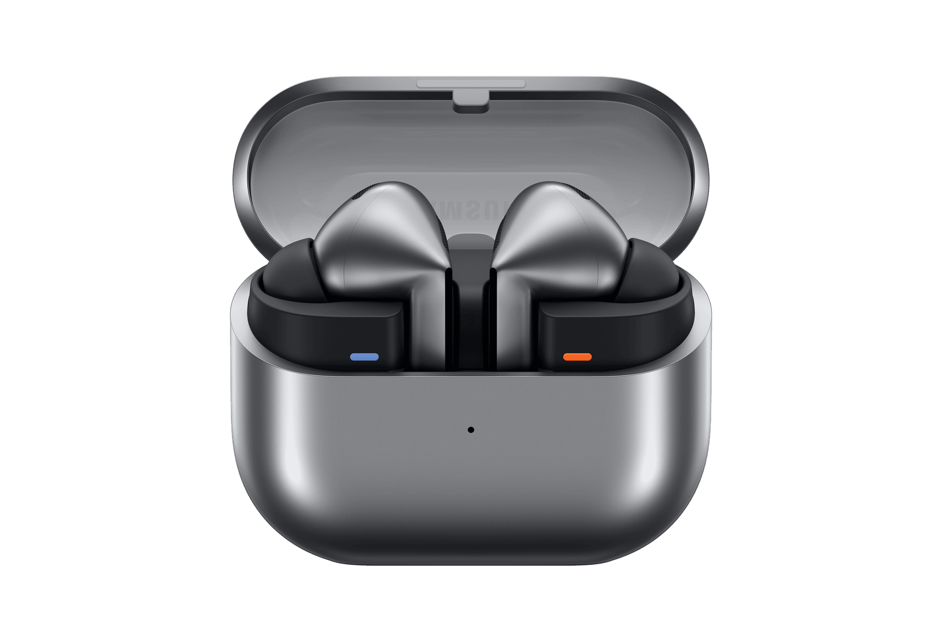 Samsung Buds 3 Pro, серый, открытый футляр с наушниками