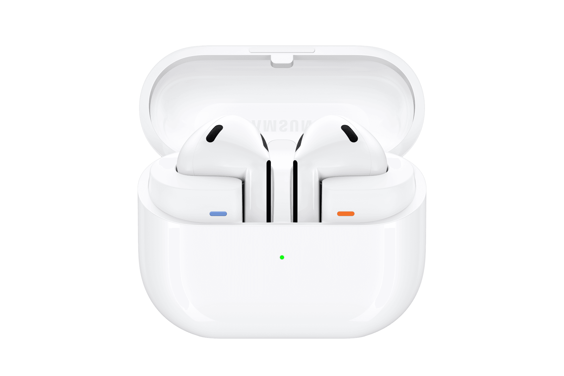 Samsung Buds 3, белый, открытый футляр с наушниками