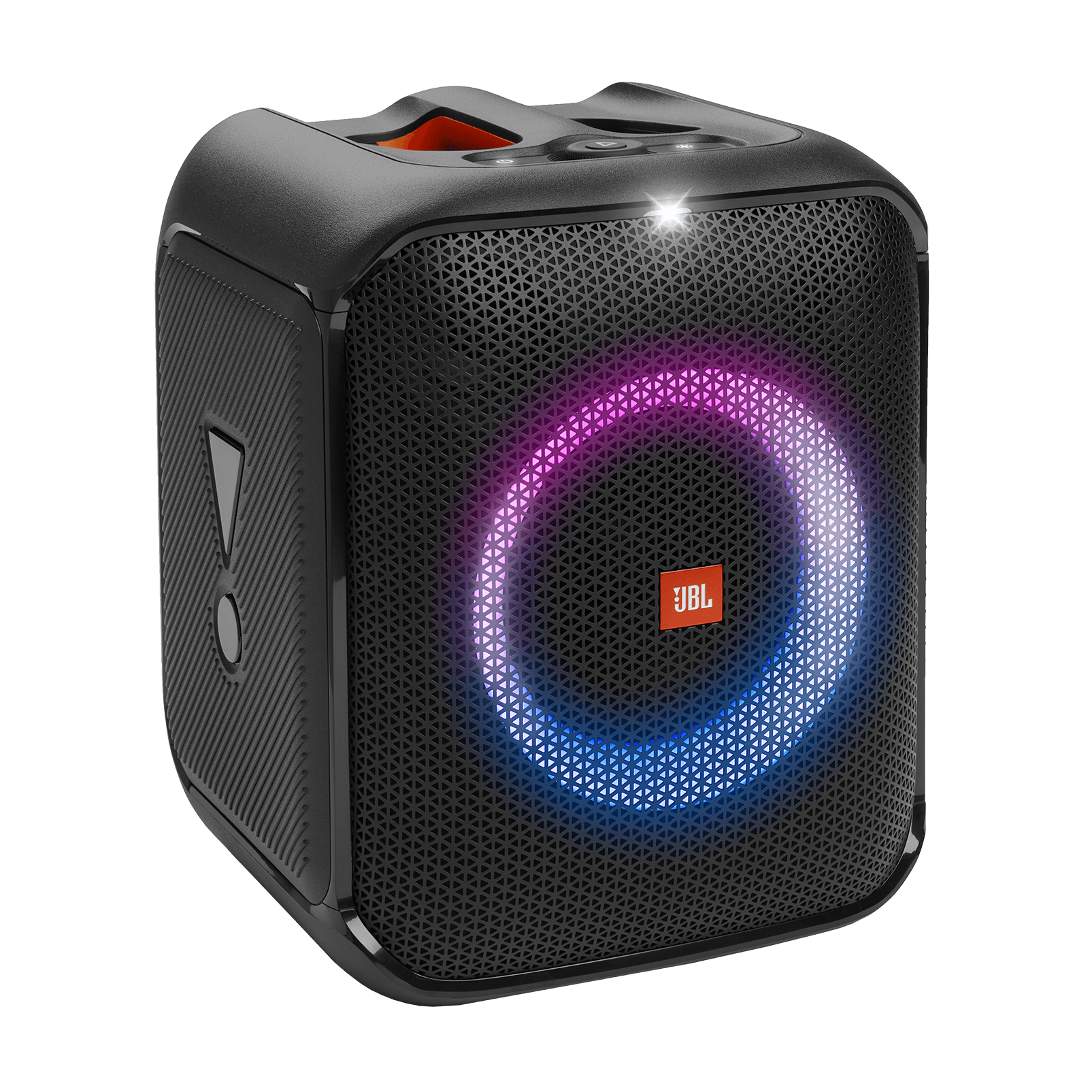 JBL Partybox Encore Essential, 100 Вт, черный, колонка в три четверти
