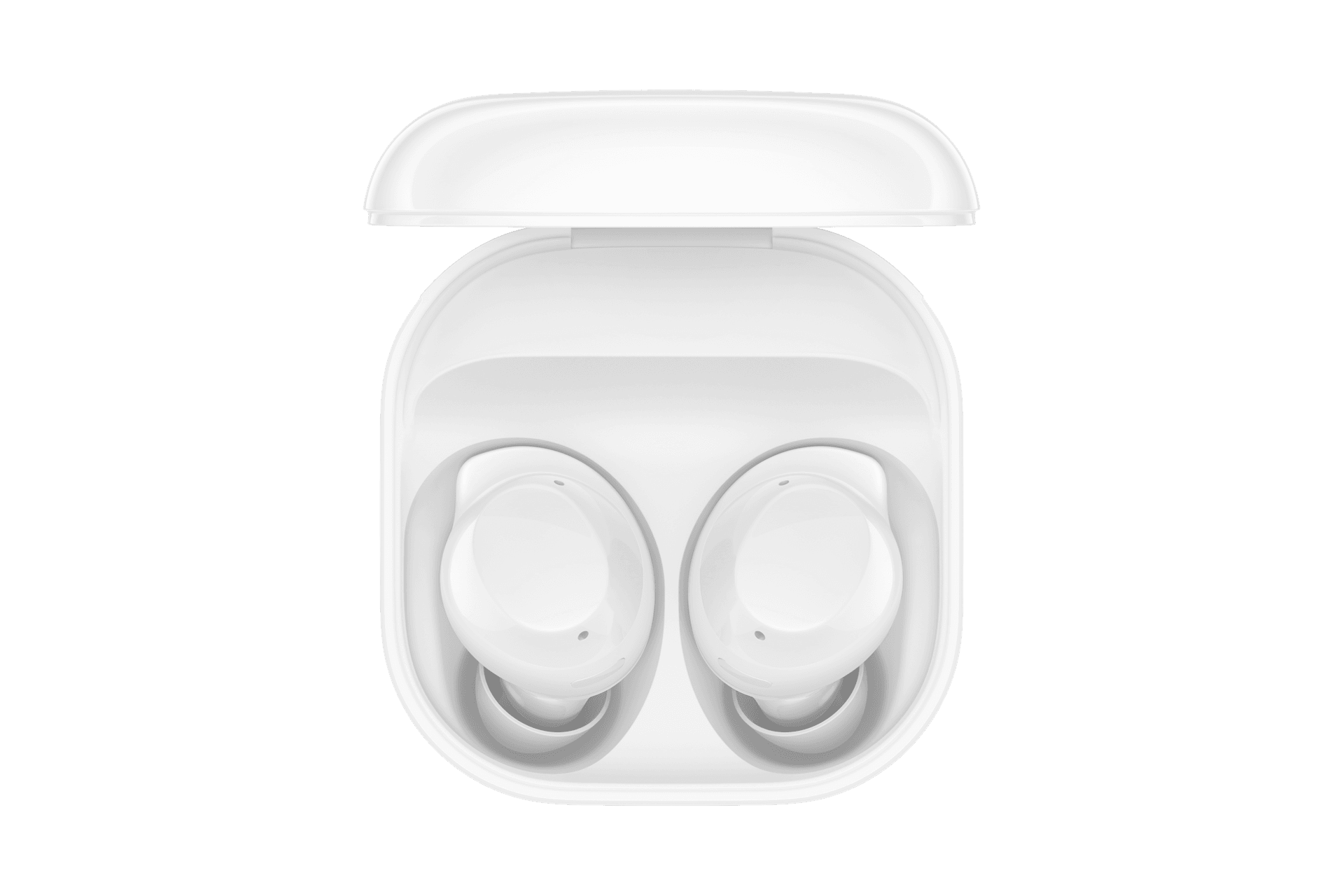 Samsung Galaxy Buds Core, белый, открытый футляр с наушниками