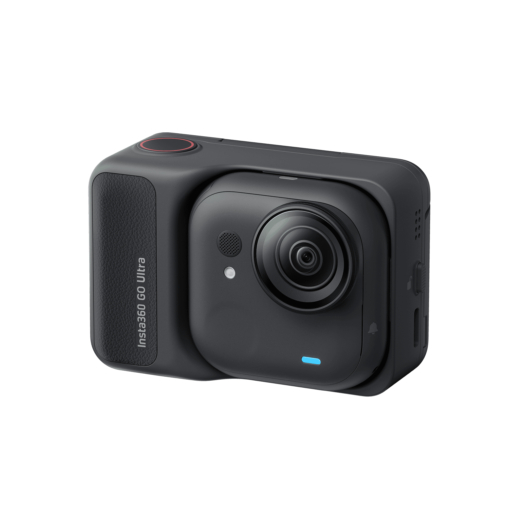 Insta 360 GO Ultra Standard Edition — черный — docked camera front quarter