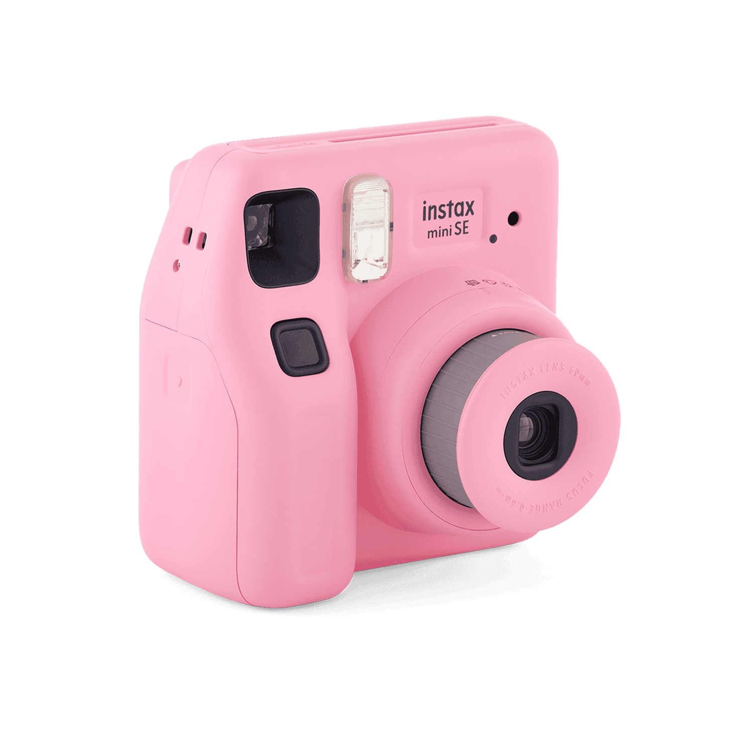Fujifilm Instax Mini SE + картридж на 10 снимков — розовый — front-three-quarter
