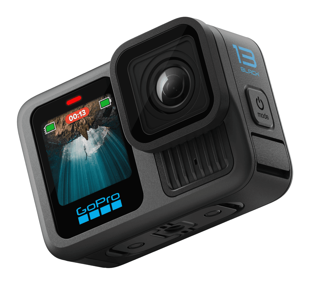 GoPro HERO13 — Black — front-three-quarter