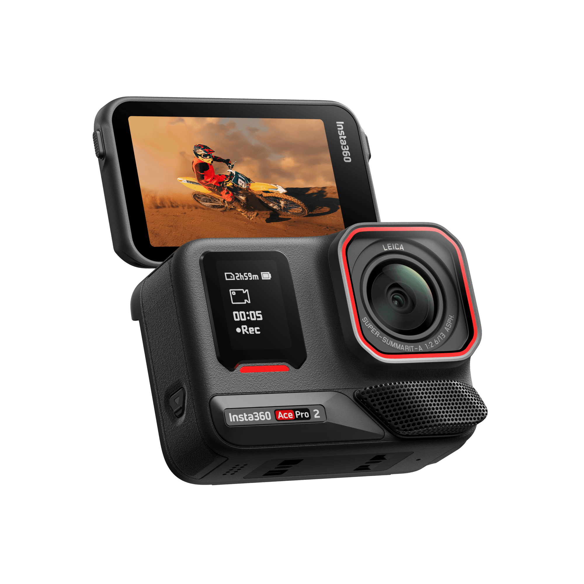 Insta 360 Ace Pro 2 Dual Battery Bundle — — open display front quarter