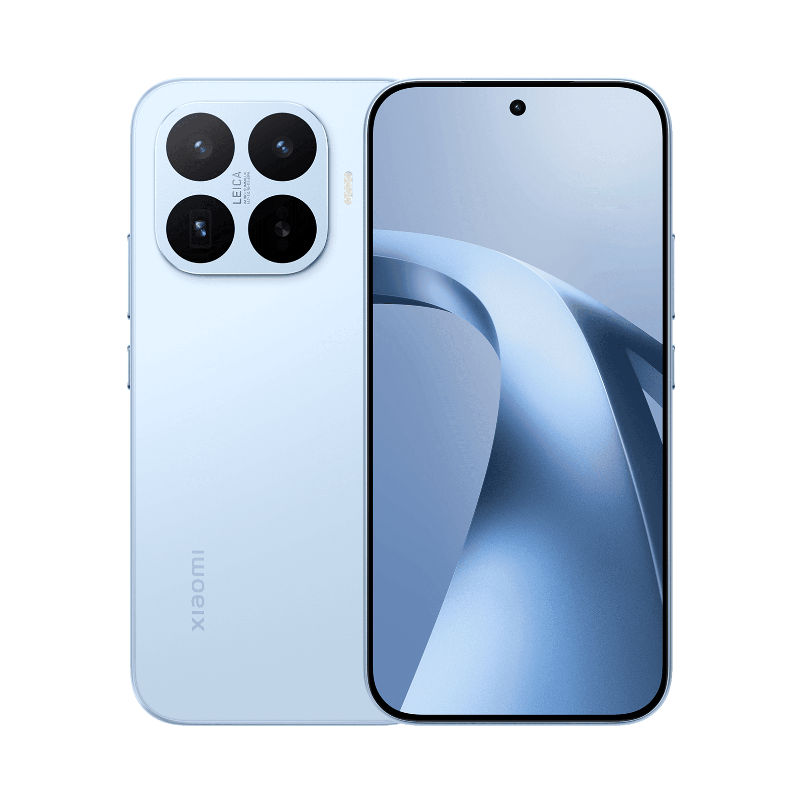Xiaomi 17T, голубой, вид спереди и сзади
