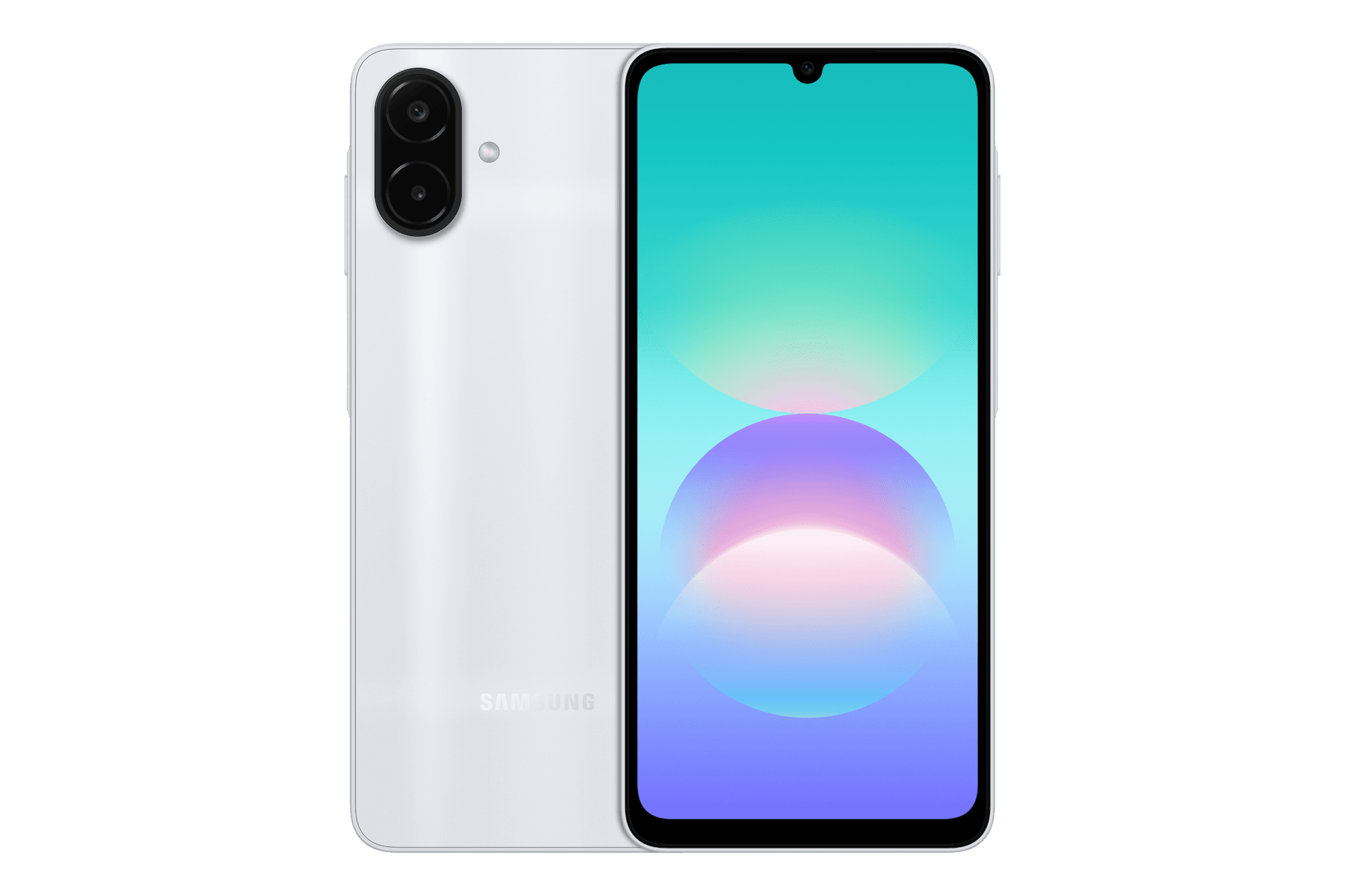 Samsung Galaxy A08, серебристый, Galaxy A08 Front Silver