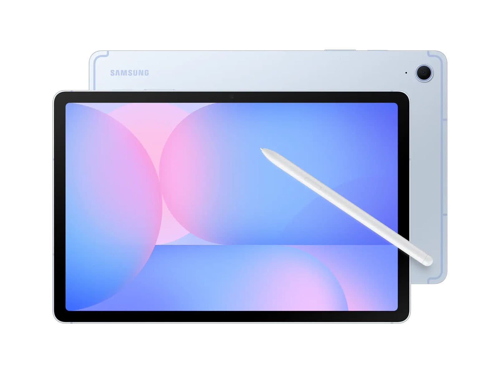 Samsung Galaxy Tab S10 FE, со стилусом · голубой · front-and-back
