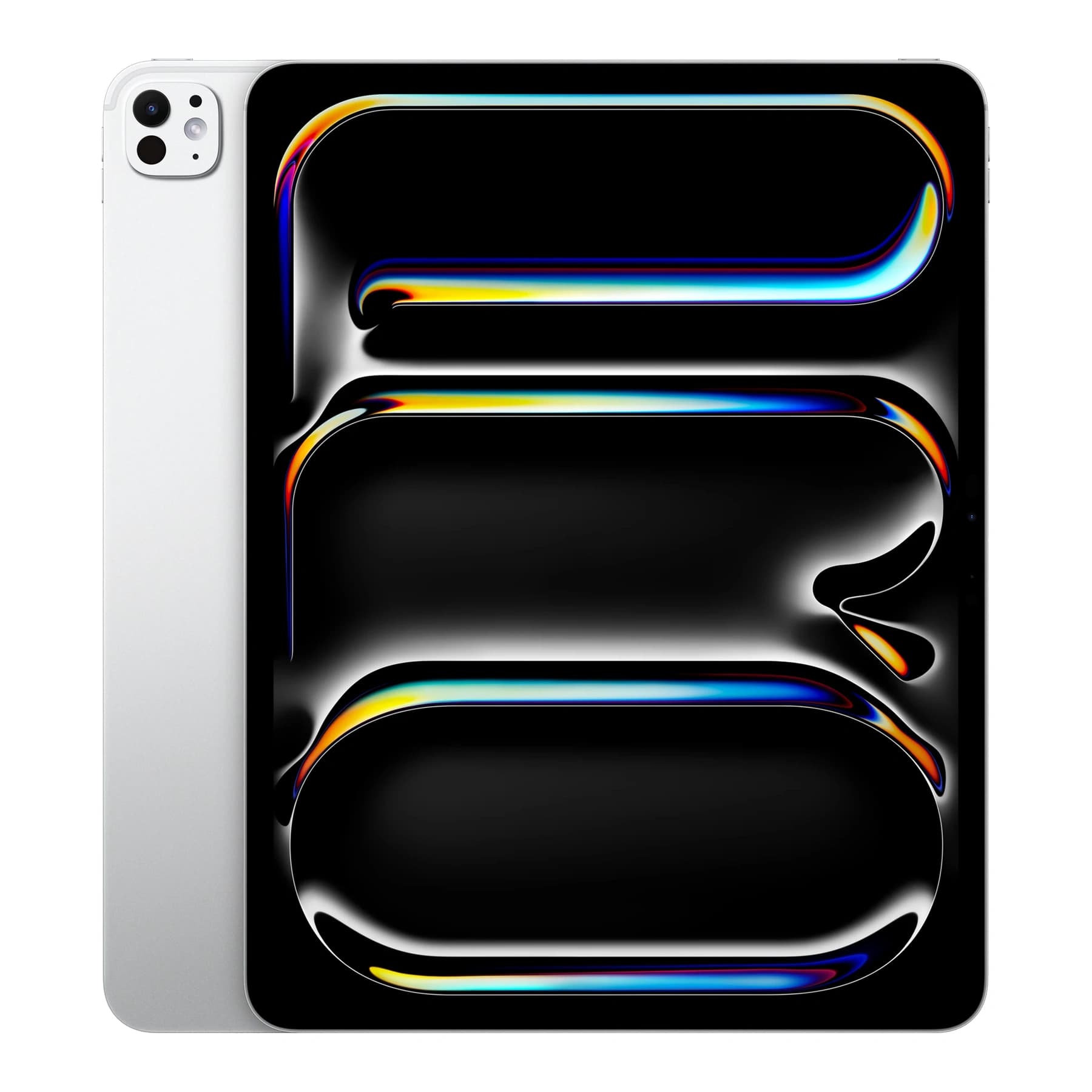 Apple iPad Pro 13 2025 · silver · front-and-back