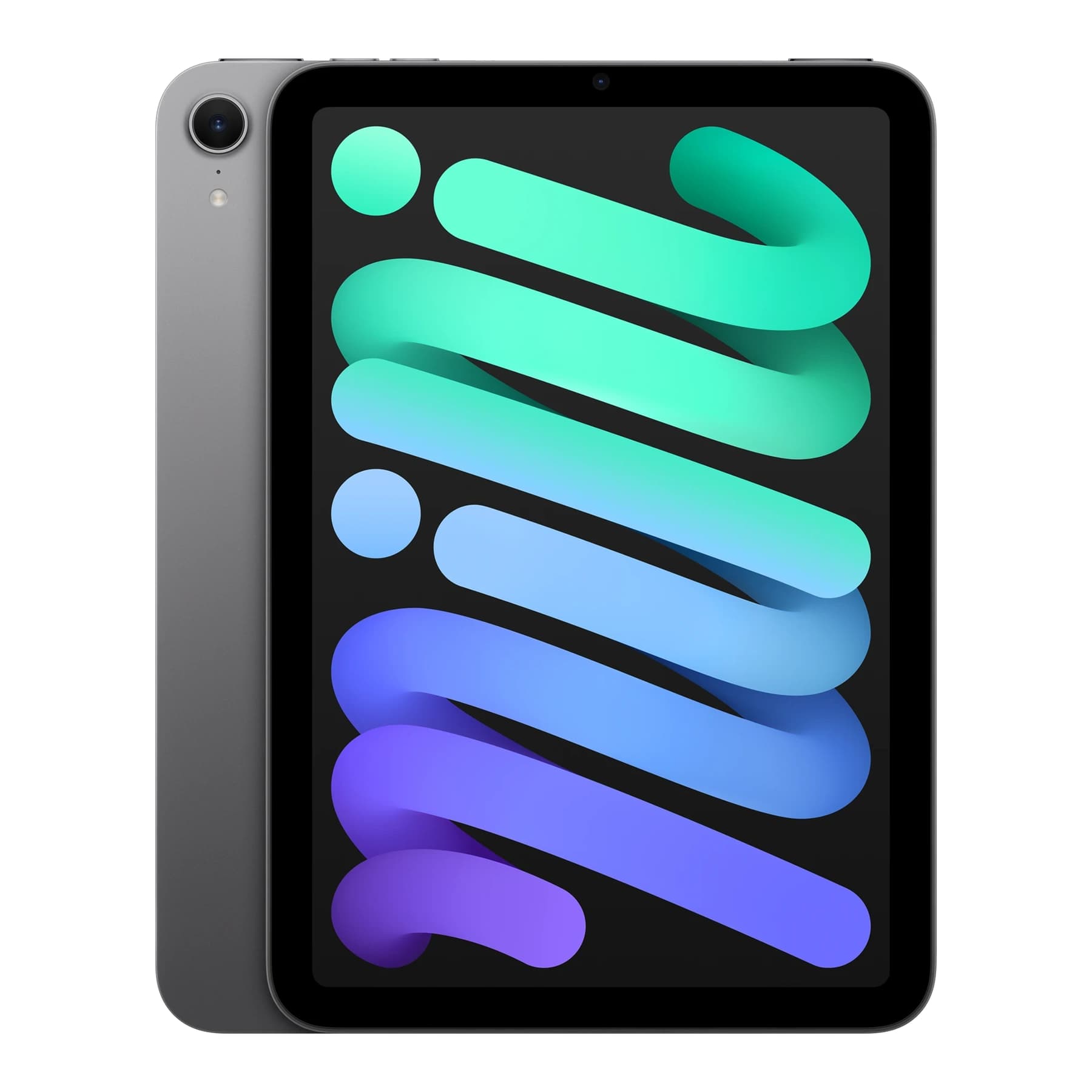 Apple iPad mini (2024) · серый космос · front-and-back