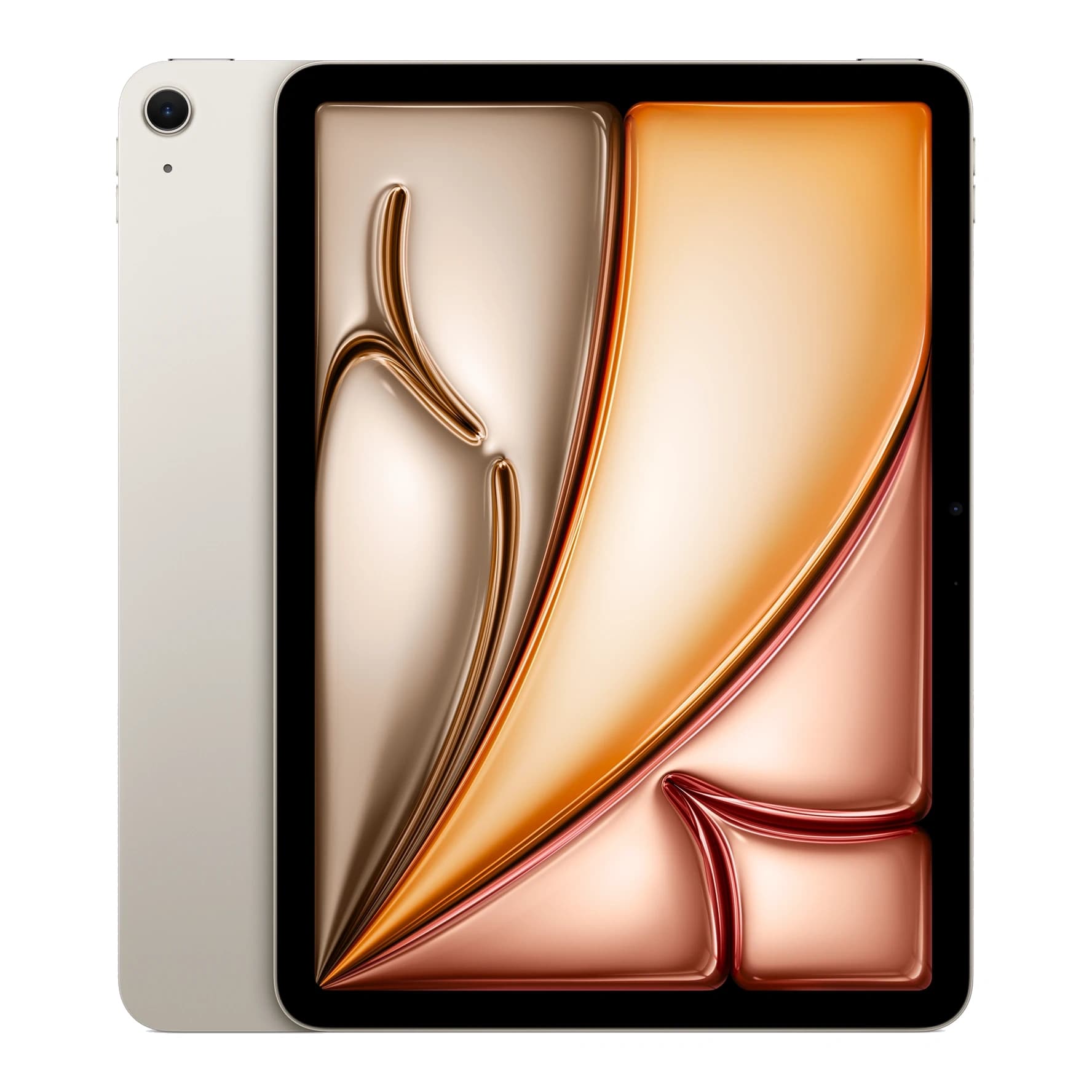 Apple iPad Air 11 (2025) · Starlight · front-and-back