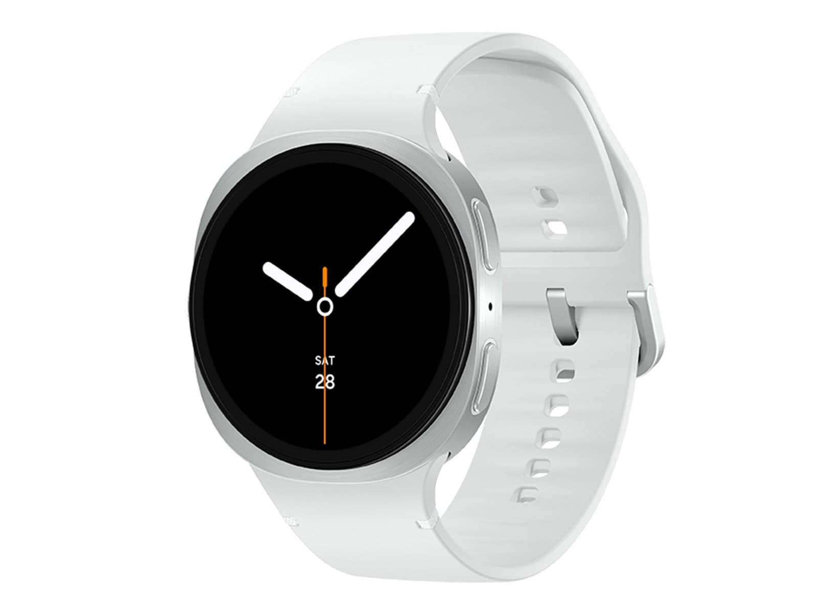Galaxy Watch8, 44mm, Silver, LTE — front-three-quarter