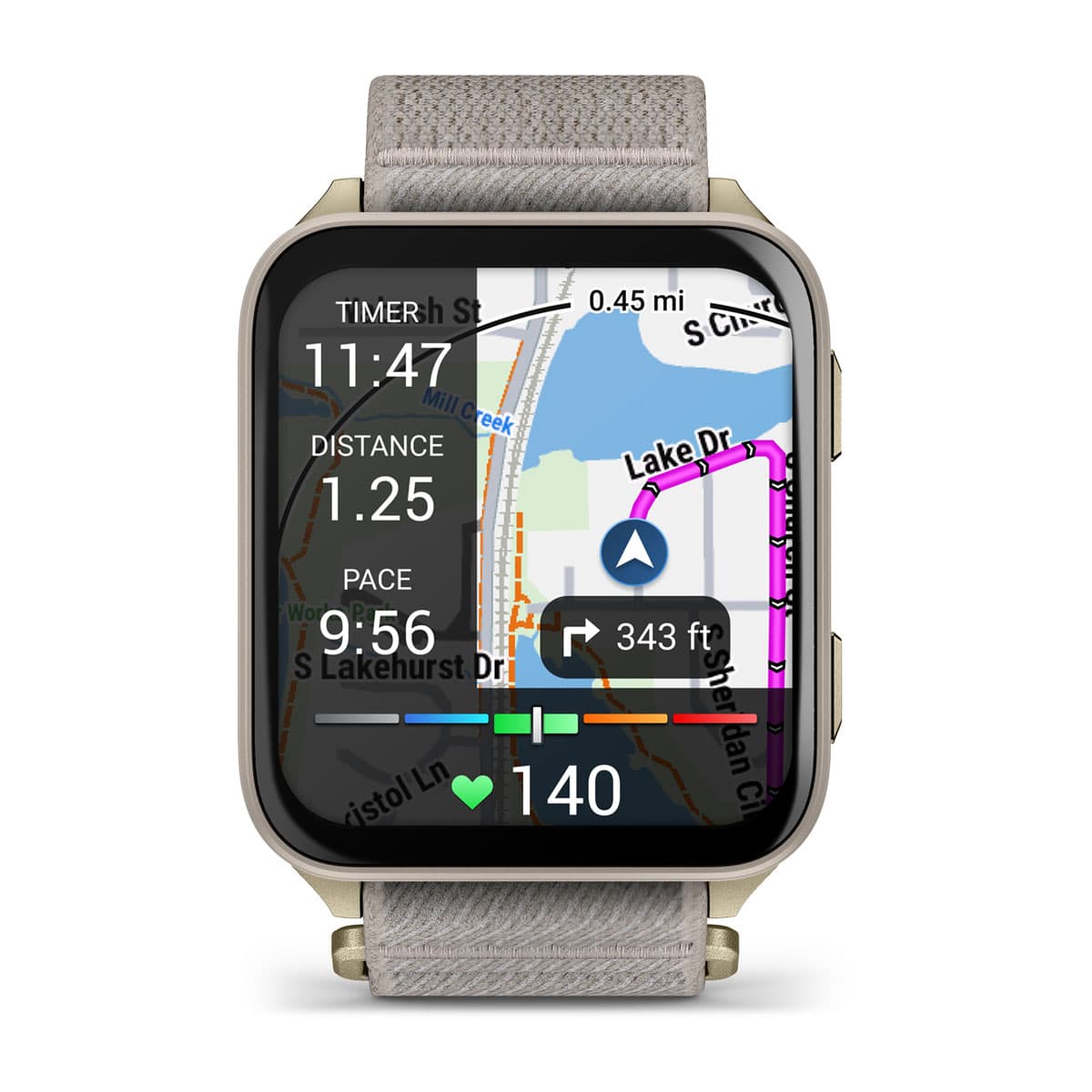 Garmin Venu X1 золотистые с титановой крышкой, серым нейлоновым ремешком — Garmin Venu X1 золотистые с титановой крышкой, серым нейлоновым ремешком — rf-xl