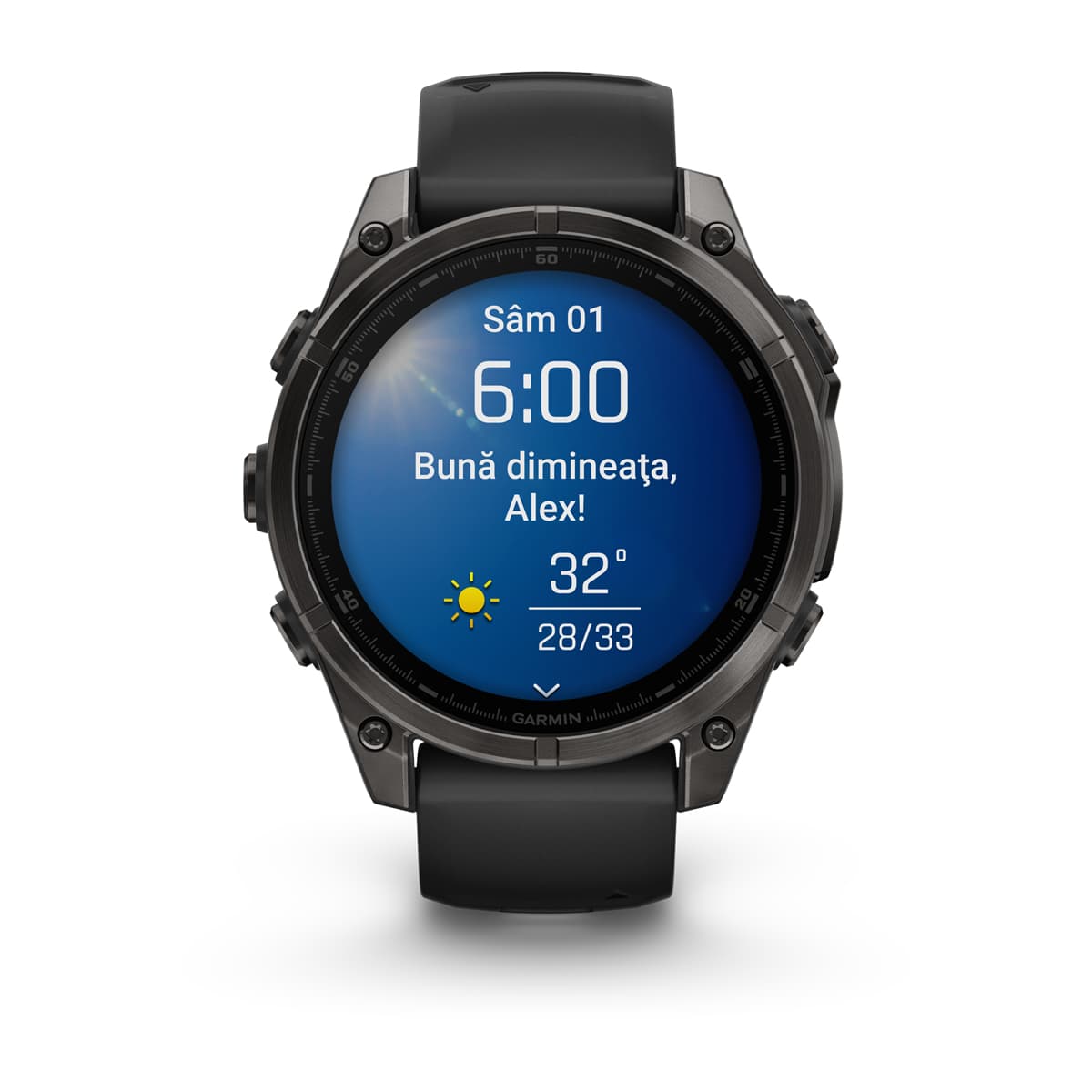 Garmin Fenix 8 — 47 мм · Sapphire Black — rf-xl