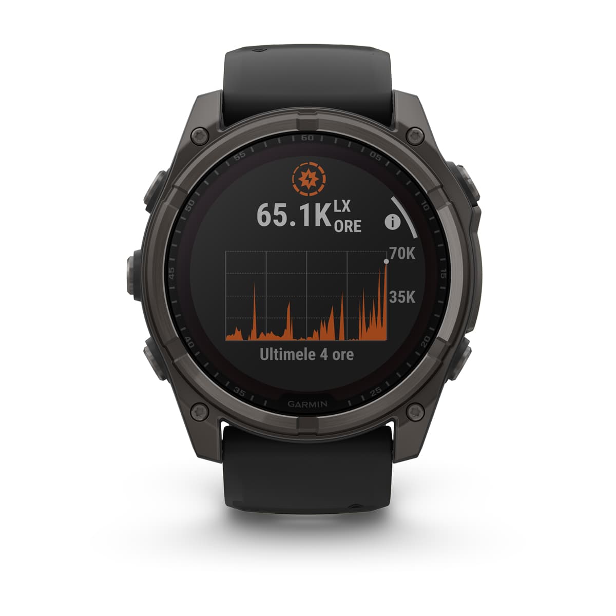 Garmin Fenix 8 — 51 мм · Solar Sapphire Carbon Gray DLC Titanium — rf-xl