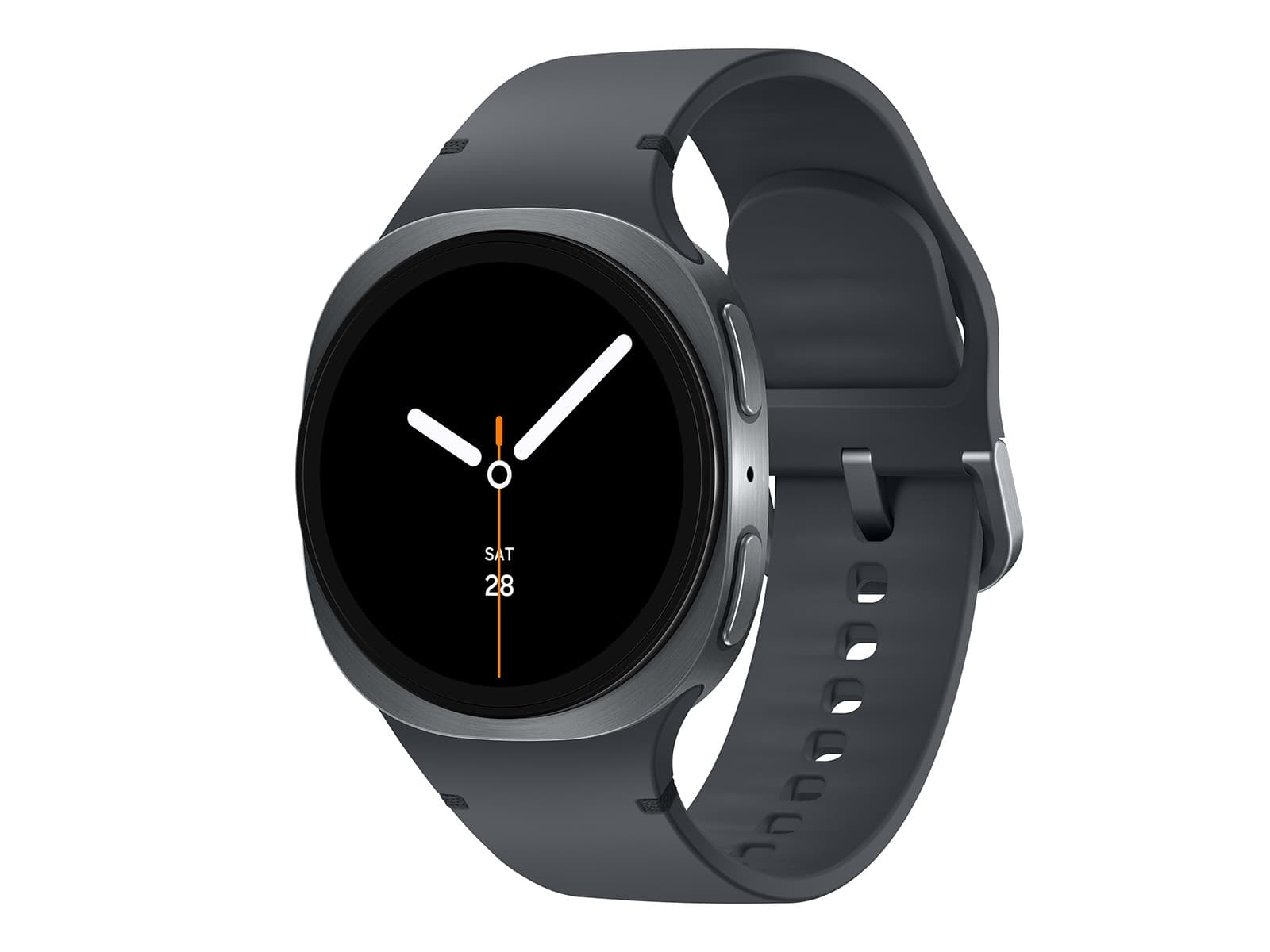 Galaxy Watch8, 40mm, Graphite, LTE — front-three-quarter