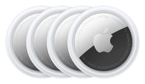 Apple AirTag белый/серебристый 4шт.
