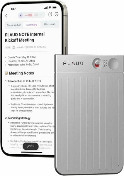Plaud Note ChatGPT AI Voice Recorder