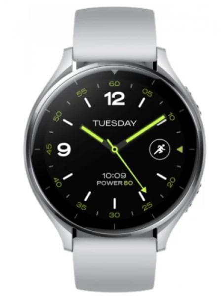 Xiaomi Watch 2 Silver Case with Gray TPU Strap